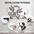 8 WADORN Cow Toilet Paper Holder, Cow Animal Decorative Toilet Paper Storage Extra Rolls Dairy Cow Freestanding