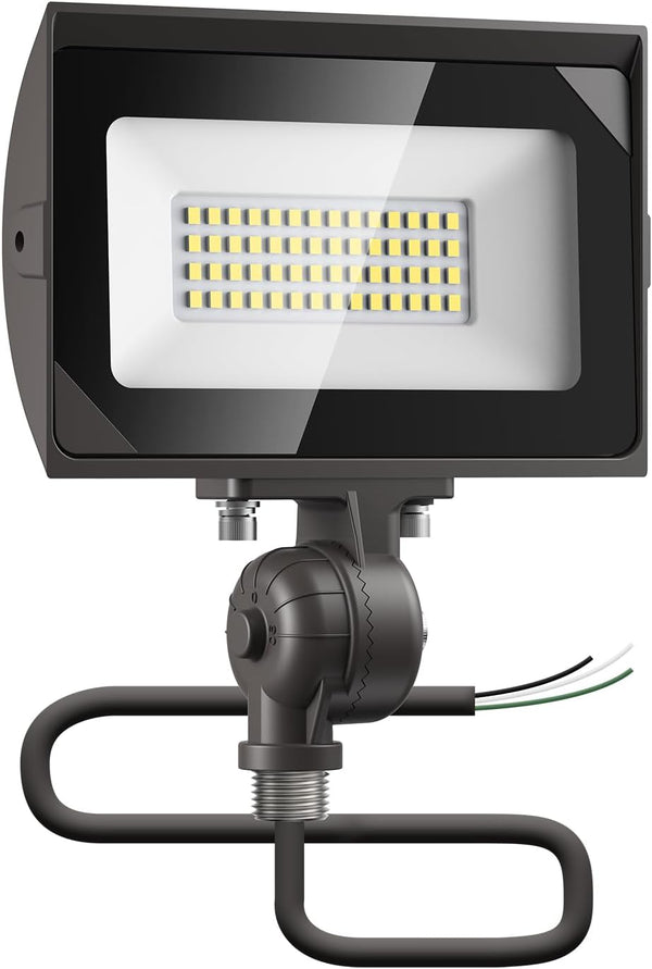 dephen 30W LED Flood Lights Outdoor with Knuckle Mount, 3450Lumen 120V Landscape
