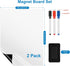 Magnetic Fridge White Board Paper, 8" x 12" 2 Pack Small Dry Erase Sheets for Organizer & Planner