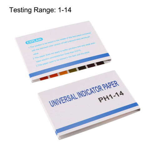 uxcell PH Test Strips 1-14 Indicator Paper, 80in1 Lab Litmus Tester Kit for Water, Food, Pool, Aquarium Testing