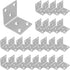 40PCS 1.5'' Metal Angle Brackets,304 Stainless Steel Heavy Duty Angle Bracket with