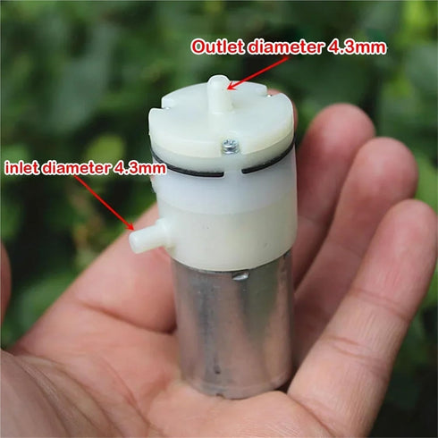 GJWBAKS 1pc 3.7V 5V 6V 7.4V 370 Micro Air Pump Breast Pump Small Vacuum Diaphragm Negative Pressure Pump