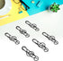 Music Note Paper Clips 100pcs, Black Musical Notes for Office School Paper Files with Storage Box