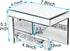 TACIDON Crystal Crush Diamond Toilet Paper Holder with Mirrored Shelf. Silver Modern Toilet Paper Holder Wall Mounted