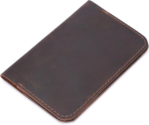 Leather Journal Cover for Field Notes, Cahier Notebook Cover, Wallet Case, 3.5 x 5.5 in., Handmade