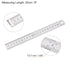 2Pcs Stainless Steel Ruler 20cm/8" Length x 1/36" Thick x 1" Wide Inch and Metric Straight Edge Measuring Tools for Woodworking Painting Craft, Silver Tone