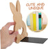 TEHAUX Charming Rabbit Bookends for Desk Organization Adorable Bunny Design for Home Offices and Shelves Beech Material
