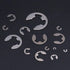 Hilitchi 380-Pcs E-Clip Circlip External Retaining Ring Assortment Set - 14 Sizes, 304 Stainless Steel