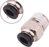Push to Connect Tube Fitting, Male Straight - 5/16" Tube OD x 3/8" NPT Thread, Pack of 10