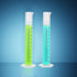 LANIAKEA 100ml Plastic Graduated Cylinder, 10 Pack with 2-Sided Measuring Lines for Lab Use