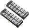 uxcell 2 Pcs 600V 45A Dual Rows 6 Positions Cable Barrier Block Terminal Strip TB-4506L