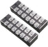 uxcell 2 Pcs 600V 45A Dual Rows 6 Positions Cable Barrier Block Terminal Strip TB-4506L