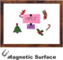 Dry Erase White Board, Magnetic Surface for Office, School, Home, Hanging Board for Decoration, Planning, Memo, 12"x 16"