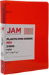 JAM PAPER Plastic 1 Inch Mini Binder - Red 3 Ring Binder - Sold Individually