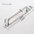 2 PCS Pull Push Door Handle,Metal Commercial Door Handle Door Pulls,Stainless Steel Heavy Duty Barn Door Pulls with Mounting Screws (Silver,224x19mm/8.82x0.75inch)