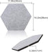 SEG Direct Hexagon Felt Cork Board Tiles, Self Adhesive Large Bulletin Board for Walls Office with Push Pins