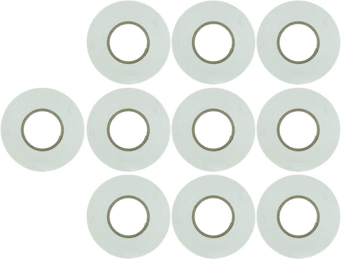 Sunlite 41325-SU 10-Pack PVC Electrical Tape, 60 Feet x 0.75 Inches, White