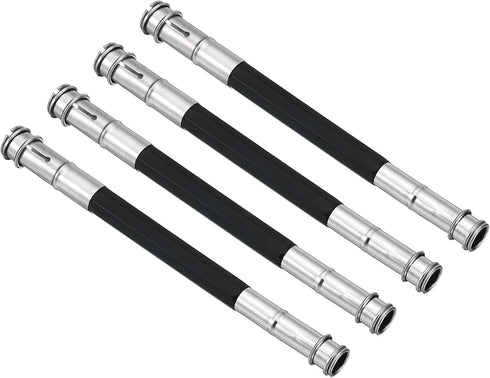 PATIKIL Pencil Extenders, 4 Pack Metal Dual Head Adjustable Pencil Holder for Artists, Black