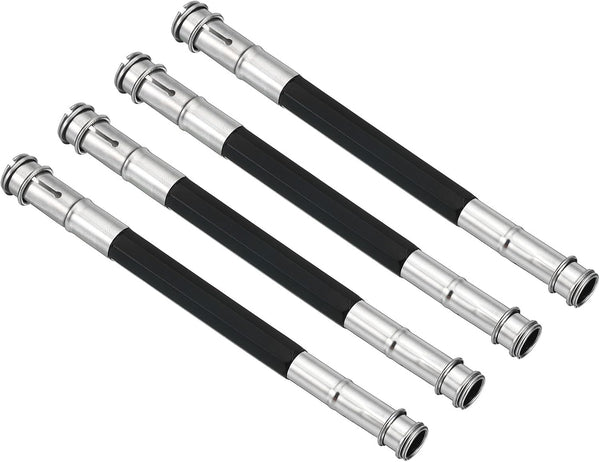 PATIKIL Pencil Extenders, 4 Pack Metal Dual Head Adjustable Pencil Holder for Artists, Black
