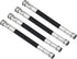PATIKIL Pencil Extenders, 4 Pack Metal Dual Head Adjustable Pencil Holder for Artists, Black
