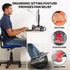 Ergonomic Foot Rest for Under Desk - Rocking Footstool with Roller Massager for Office Chair, Promote Leg Circulation