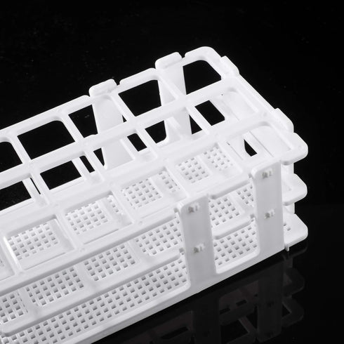 Eowpower Plastic Lab Test Tube Rack, Storage Stand Holder Detachable for 25mm Test Tubes, 24 Holes