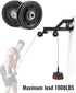 2 PCS 3.5 Inch Nylon Bearing Pulley Wheel, Silent Bearing Replacement for Garage Gym Equipment