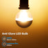 TORCHSTAR Half Chrome LED Light Bulb, 7W Chrome Dipped, G25 Globe, Dimmable, E26 Base, 3000K Warm White, 3 Pack