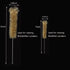Thick Glass Graduated Measuring Cylinder Set, 5ml, 10ml, 50ml, 100ml with Two Brushes