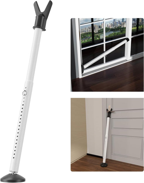 Keplrend Door Security Bar - Heavy Duty Door Jammer Security Bar - Adjustable