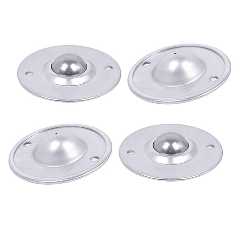 4PCS Mini Swivel Caster Wheels, Stainless Steel Universal Wheel, 360 Degree Rotation for Furniture