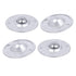4PCS Mini Swivel Caster Wheels, Stainless Steel Universal Wheel, 360 Degree Rotation for Furniture