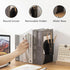 Kingsmile Metal Bookends, Heavy Book Stopper for Shelves, Removable Pen Holder (Black)