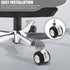 4pcs 2-inch Beaupretty Office Chair Stem Casters with Brake General Replacement Wheels for Desk and Gaming Chairs
