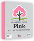 Pink Paper 8.5 x 11 inch 24Lb Bond 500 Sheets Clear Path Paper