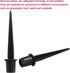 8 Pack 5.3 Inch Metal Stakes, Black Solar Light Replacement Stakes for Yard Landscape Garden Pathway Patio Lamps Pole