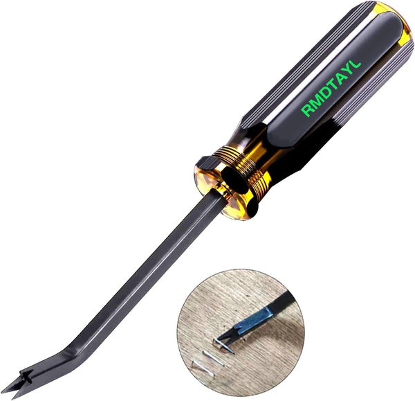Heavy Duty Staple Remover Tool for Upholstery, Construction Staple Puller Tack Lifter for Removing Nails and Tacks