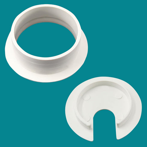 1-3/8 inch Plastic Desk Grommet, Wire Cord Cable Hole Cover, 6PCS for Office Computer Table Organizer