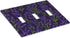 Hayyett 3 Motif Of Lavender Plants On Dark Purple Light Switch Covers Gang Triple Toggle Wall Plate Switchplate