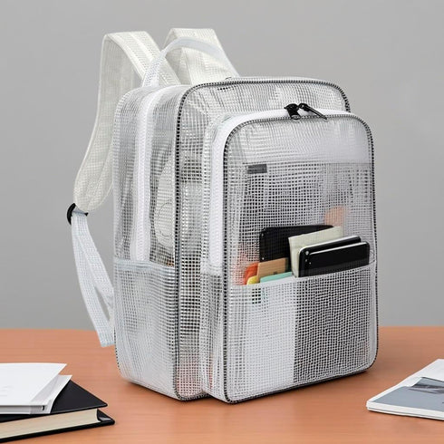 Generic Backpack,17 Inch Anti-static Clear PVC Cleanroom Engineer Tool Bag Full Cover PVC for Put Computer Tool Working