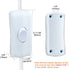 5 Pcs Inline Switch - Cord Appliance White Switch, Button ON Off for Lamp, Rated 2A 250V, Replacement for LED Light
