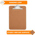 HERKKA 18 Pack Hardboard Clipboards, Office Butterfly Clipboards, Standard A4 Letter Size, ECO Friendly