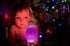 YAKii 9.5" Pineapple LED Color Changing Candle Holder, Swirling Water Waves Lamp, Kid Safe Battery/USB Operated