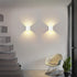 Dimmable 10W O1181TP Lightess Modern Wall Sconce Hardwired, Up Down Wall Mount Lights Indoor Mini Metal LED Wall Lamp