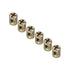 Jinshining 10Pcs M6 100514 Gold Spring Loaded Barrel Nuts, Slotted Barrel Nuts Cross Dowels, Replacement Screws Cross