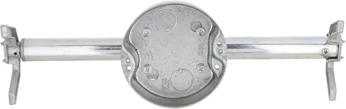 936 1.5-in. 2.5-in. RACO RETRO-BRACE Deep Ceiling Fan Box for Old Work Knockouts, Old Work Electrical Box, Adjustable