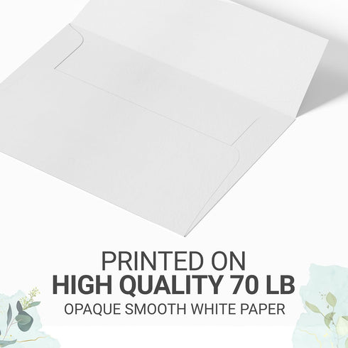 70 lb. A1 3.625 5.125, 100 GotPrint Custom Wedding Envelopes for Invitations, Save the Dates, RSVP, Thank You Cards