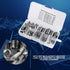 50Pcs Quick Thread Insert with Storage Case, M3 Self Tapping Thread Insert, Stainless Steel Repair Tool
