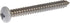 Hillman 44445 8 x 2-Inch White Pan Head Phillips Sheet Metal Screw, 15-Pack