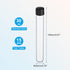 PATIKIL 30ml Test Tubes, 15pcs 5.91x0.79in Glass Clear Round Bottom Test Tube Containers with Plastic Cap for Bead Party Candy Bath Salt Storage Scientific Experiment Plant Propagation